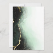 Invitation Ethereal Mist Ombre Emerald Green Birthday Party (Dos)