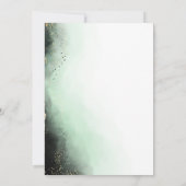 Invitation Ethereal Mist Ombre Vert Aquarelle Moody Mariage (Dos)