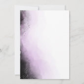 Invitation Ethereal Ombre Purple Aquarelle Moody Mariage (Dos)