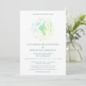 Invitation *~* Ethereal Ombre ROSE Floral AR8 RSVP Mariage In (Debout devant)