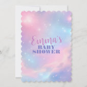 Invitation Ethereal Pastel Pink Blue Cosmic Galaxy Starry (Devant)