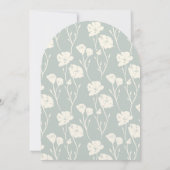 Invitation Ethereal romantic modern floral wedding (Dos)