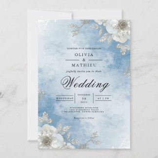 Invitation Ethereal Sky Floral Arch Wedding