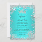 Invitation Ethnic Aqua Wonderland Princess Baby shower (Dos)