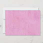 Invitation Ethnic Baby Girl Cupid Angel Wings Halo Hot Pink (Dos)