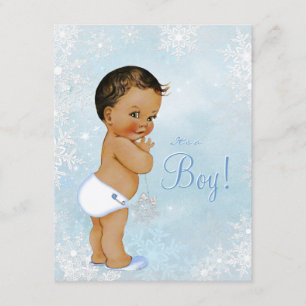 Invitation Ethnic Boy Winter Wonderland Baby shower