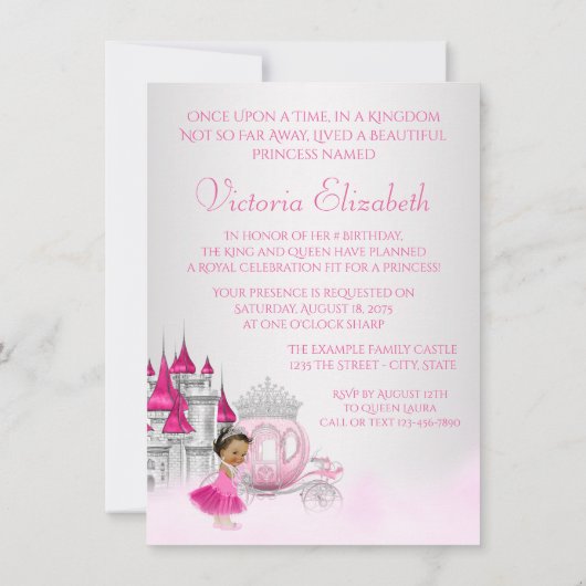 Invitation Ethnic Cinderella Princess (Dos)