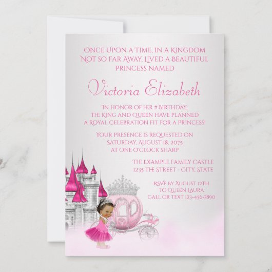 Invitation Ethnic Cinderella Princess (Dos)