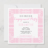 Invitation Ethnic Design Custom Engagement Party #1 (Devant)