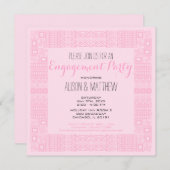 Invitation Ethnic Design Custom Engagement Party #2 (Devant / Derrière)