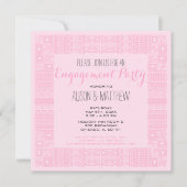 Invitation Ethnic Design Custom Engagement Party #2 (Devant)