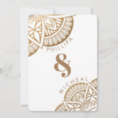 Invitation Ethnic Gold Mandala (Devant)
