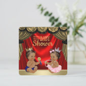 Invitation Ethnic Prince Princesse Sexe Révélation Douche (Debout devant)