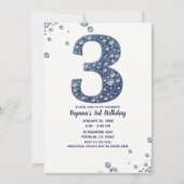 Invitation Étincelle à bille de Denim & Diamonds 3ème 3 anniv (Devant)