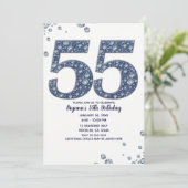 Invitation Étincelle à bille de Denim & Diamonds 55E 55 Anniv (Debout devant)