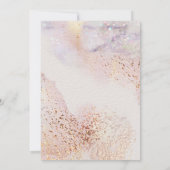 Invitation Étincelle de marbre moderne | Quinceañera (Dos)