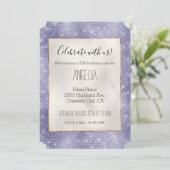 Invitation Étincelle de rêve pourpre (Debout devant)