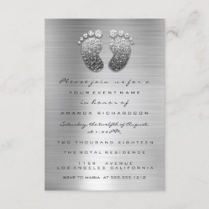 Invitation Étincelle Parties scintillant gouttes Baby shower 