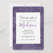 Invitation Étincelle violette (Devant)