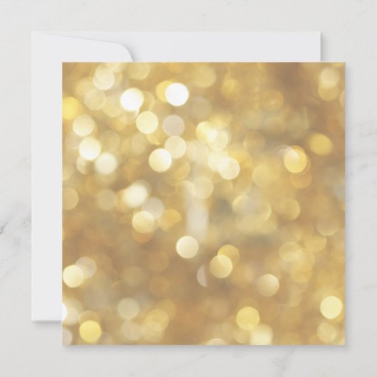 Invitation Étincelles dorées - Soirée du Nouvel An (Dos)