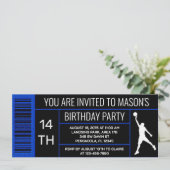 Invitation Étiquette de boîte à chaussures pour fête d'annive (Debout devant)