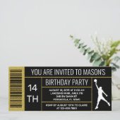 Invitation Étiquette de boîte de chaussure de basket-ball pou (Debout devant)