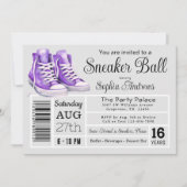 Invitation Étiquette de chaussure pour fête d'anniversaire à  (Devant)