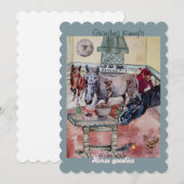 Invitation étiquette de godies de cheval sur mesure (Devant / Derrière)