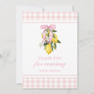 Invitation étiquette de remerciement pour anniversaire Lemon