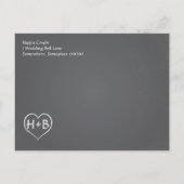 Invitation / Étiquette de sauvegarde de style tabl (Dos)