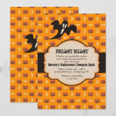 Invitation Étiquette Halloween (Devant / Derrière)
