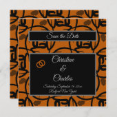 Invitation Étiquette mariage (Devant / Derrière)