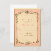 Invitation Étiquette parfumée parisienne RSVP (Devant / Derrière)