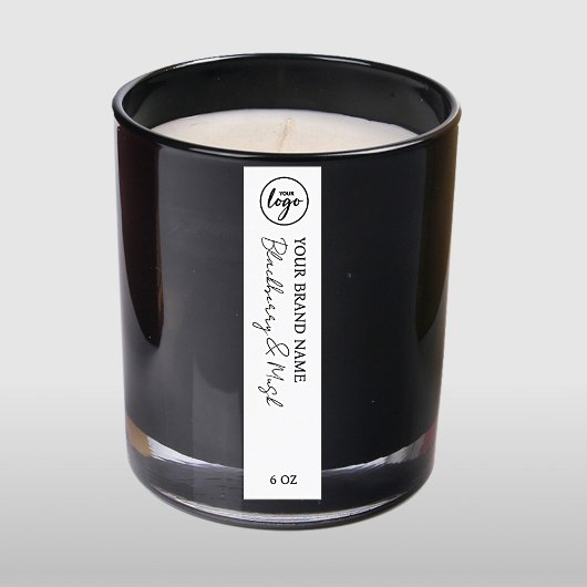 Invitation Étiquettes de bougie à télécharger blanc