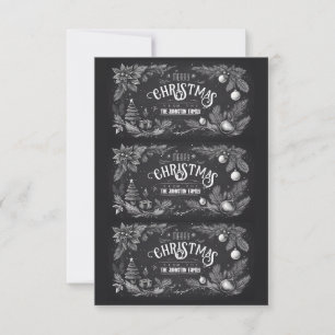 Invitation Étiquettes de cadeaux de Noël imprimables faits ma