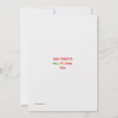 Invitation Étiquettes Feuille d'automne (Dos)