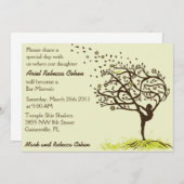 Invitation Étirage de ma barre Mitzvah de membres (Devant / Derrière)