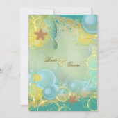 Invitation Étoile à thème de mariage de plage (Devant)