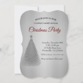 Invitation étoile Argent de Noël (Devant)