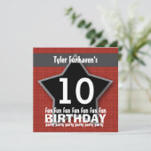 Invitation ÉTOILE argentée noire rouge W204 de partie (Debout devant)