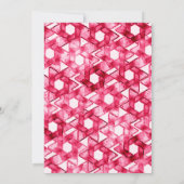 Invitation Étoile bat mitzvah de David Pink Damask (Dos)