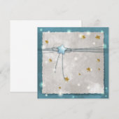 Invitation étoile bleue (Devant / Derrière)