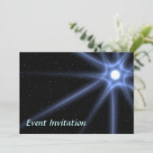 Invitation Étoile brillante (Debout devant)