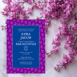 Invitation Etoile colorée de David Custom Bat Bar Mitzvah<br><div class="desc">Carte parfaite pour annoncer une bar mitzvah, bat mitzvah ou autre célébration juive ! L'art fait main pour vous ! ENTIÈREMENT PERSONNALISABLE ! Modifiez les couleurs ! Cliquez sur "Personnaliser" ci-dessus pour modifier le texte. Cliquez sur "modifier à l'aide de l'outil de conception" pour ajuster les polices, les couleurs et...</div>
