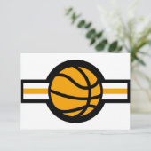 Invitation étoile de basket (Debout devant)