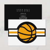 Invitation étoile de basket (Devant / Derrière)