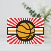 Invitation étoile de basket (Debout devant)