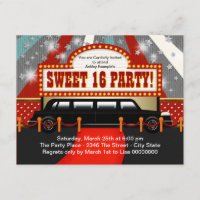 Étoile de cinéma fête d'anniversaire Sweet 16 en l