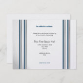 Invitation Étoile de David Bar Mitzvah (Devant / Derrière)