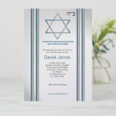 Invitation Étoile de David Bar Mitzvah (Debout devant)